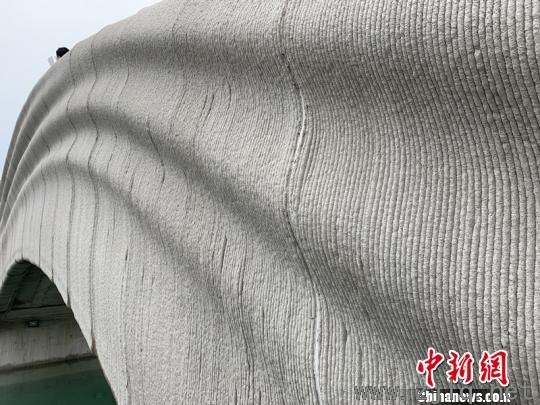 3D打印混凝土步行橋橋身?！】涤裾?攝